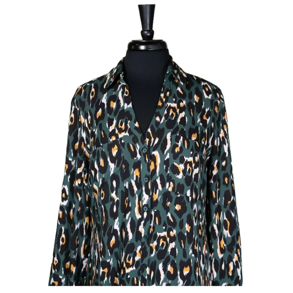 Express women's animal print blouse